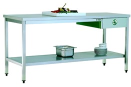 Workd Table/with One Drawer/with Lower Shelf