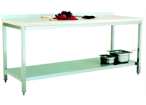 Polyethylene Top Table/with Lower Shelf