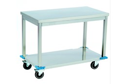 Mobile Work Table/with Lower Shelf