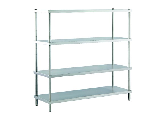 Dismountable Storage Unit with Flat Shelves