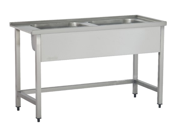 Dishwasher Inlet Table with Sinks